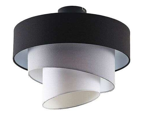 Lindby Coria taklampe, svart og grå Lindby Coria taklampe, svart og grå