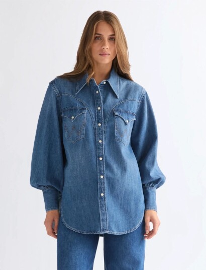 Wrangler Exaggerated Western Blue XS x 00