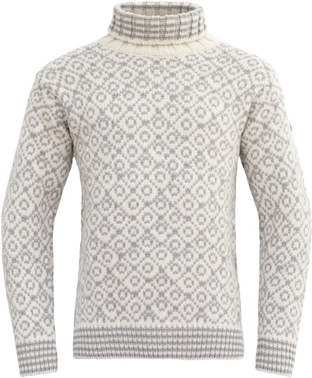 Devold Svalbard Wool High Neck Unisex A/Offwhite/Grey XS