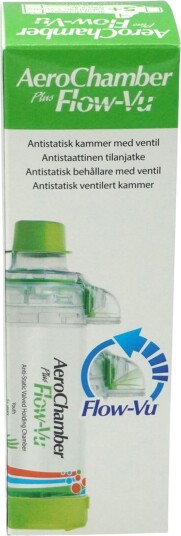 Aerochamber PlusFlow Vu munnstykke Inhalasjonskammer med munnstykke fra 5 år 1 stk