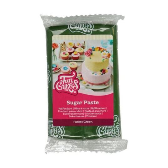 Mørk Grønn Fondant Fra Funcakes 250g Mørk Grønn Fondant Fra Funcakes 250g