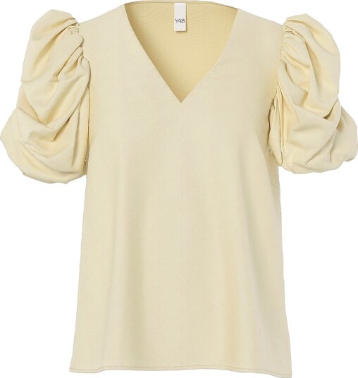 YAS Satengbluse Yaspella 2/4 Brun YAS Satengbluse Yaspella 2/4 Brun