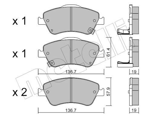 Bremseklosser METELLI 22 0794 0