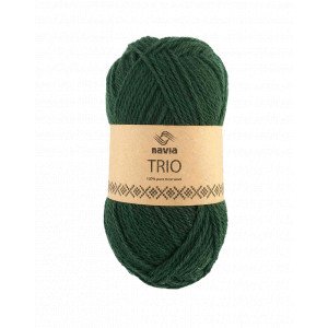 Navia Trio Garn 340 Mørk Grønn