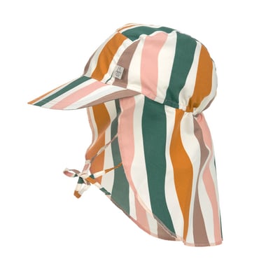 Lassig Solhette Med Visir Og Nakkebeskyttelse Uv80 Splash & Fun Fale Rosa/Natur, Størrelse 46/49