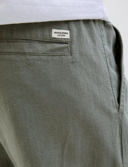 Jack & Jones Jpstkane Summer Lnen Blend Jogger Sn - Khaki green - XS