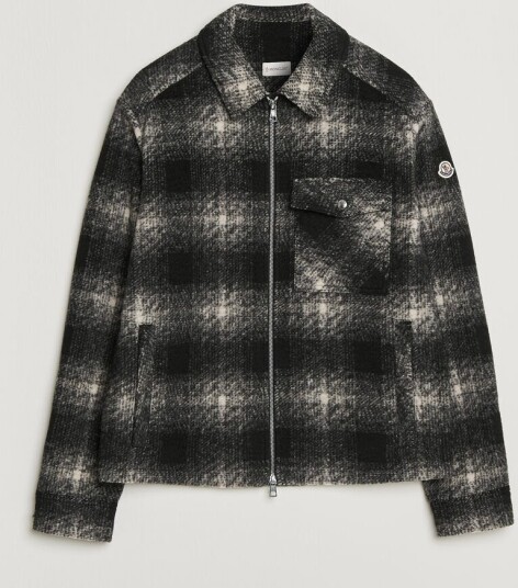 Moncler Flannel Overshirt Grey Check