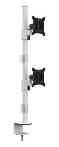 Multibrackets M VESA Deskmount Officeline Dual Vertical White Multibrackets M VESA Deskmount Officeline Dual Vertical White