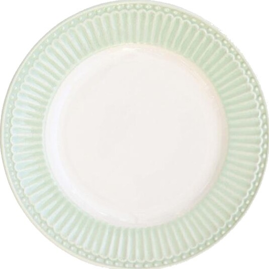 GreenGate  Alice frokosttallerken 17,5 cm liten pale green