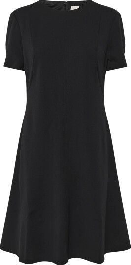 Calvin Klein Scuba Fit And Flare Dress Black 42