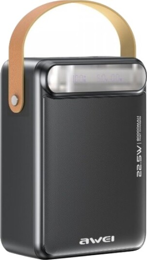 Awei P102K Powerbank 80000mAh 22.5W Pd 2Xusb-C 3Xusb-A Svart