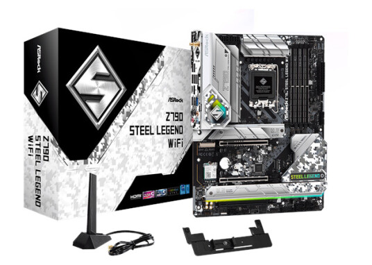 ASRock Z790 Steel Legend Hovedkort med WiFi 6E, LGA 1700, DDR5, ATX ASRock Z790 Steel Legend Hovedkort med WiFi 6E, LGA 1700, DDR5, ATX