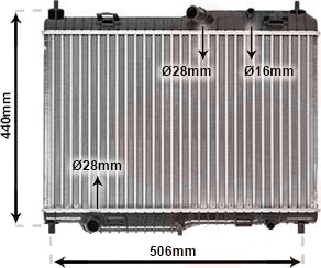 VAN WEZEL 18002442 Radiator motorkjøling