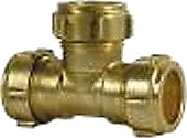 Conex T Rør Lik Gjennomgang Compression 22X22x22 Mm Messing Ggg1020601eq