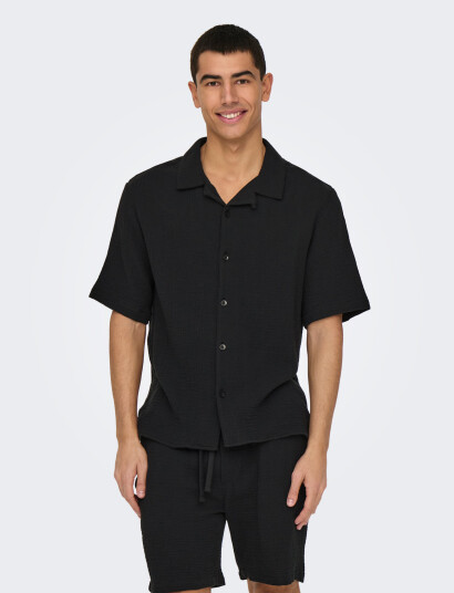 ONLY & SONS Onskyle 0158 Ss Shirt - Black - XS