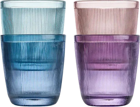 Hadeland Glassverk Siri Glass 20cl 4pk Farget