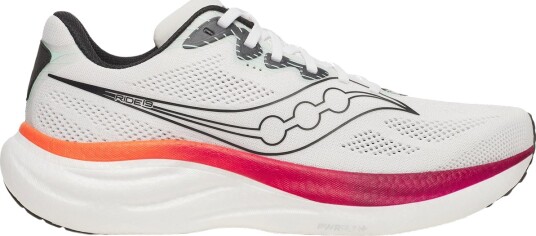 Saucony Men's Ride 19 White/Srimson 47