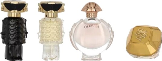 Paco Rabanne Feminine Sett med Miniature Parfymer 19 ml - Lady Million, Olympea, Fame