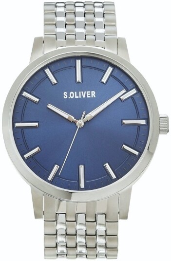 s.Oliver Herreklokke SO 4241 MQT S.Oliver Classic Blå/Titan Ø43 mm