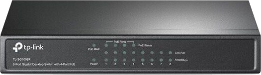 TP-Link TL-SG1008P 8-Port Gigabit Desktop Switch with 4-Port PoE (6935364021160)