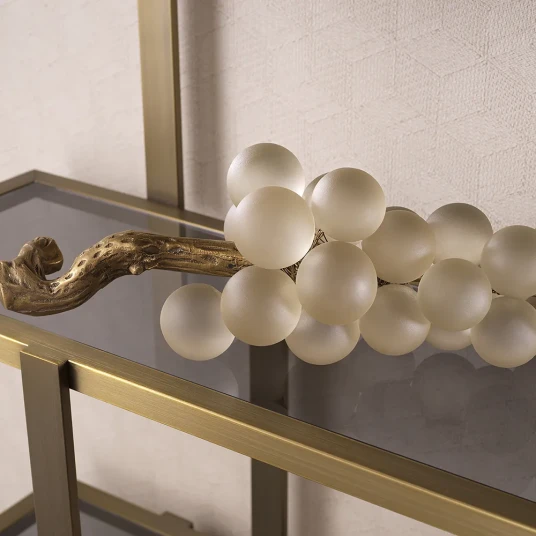 Eichholtz Object French Grapes white vintage brass finish Eichholtz Object French Grapes white vintage brass finish