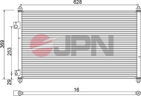 Kondensator, klimaanlegg JPN 60C9100-JPN