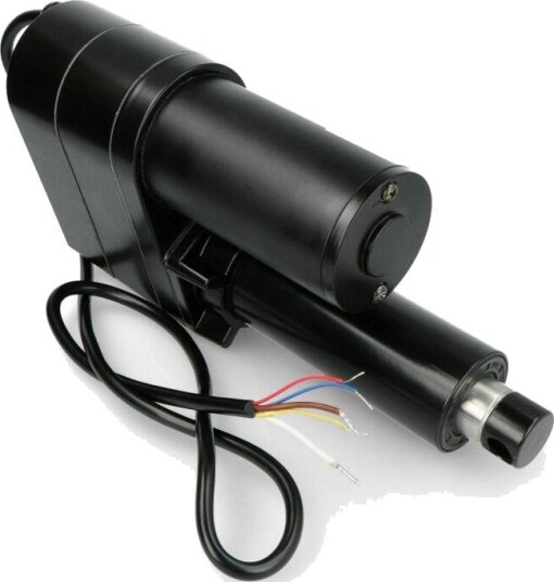Elektrisk lineæraktuator 7000N, 12V, IP65 og posisjonssensor, slag 5cm