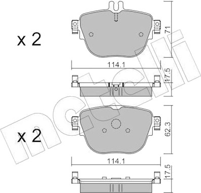 METELLI 22 1137 0 Bremseklosser