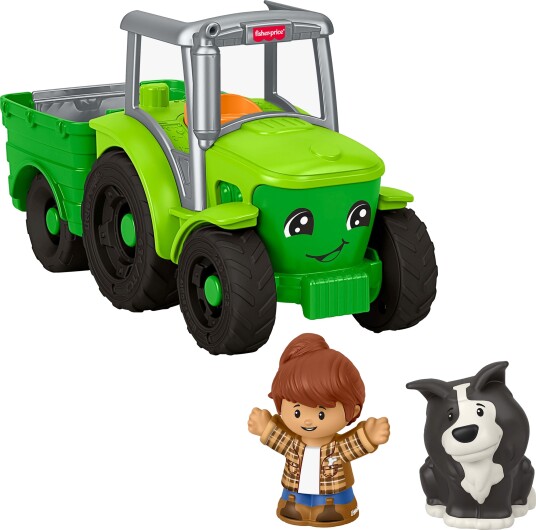 Fisher-Price Little People Push & Play Tractor Musical Toy Farm Vehicle & 2 Figures For Toddlers Multi/patterned ONE SIZE Fisher-Price Little People Push & Play Tractor Musical Toy Farm Vehicle & 2 Figures For Toddlers Multi/patterned ONE SIZE
