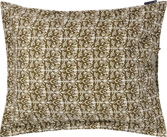Ornament Putevar 50x60 cm Oliven / Hvit