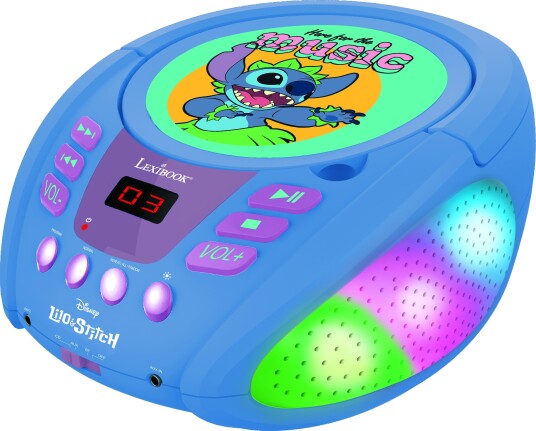 Lexibook - Stitch Bluetooth® CD Player with Lights (RCD109D)