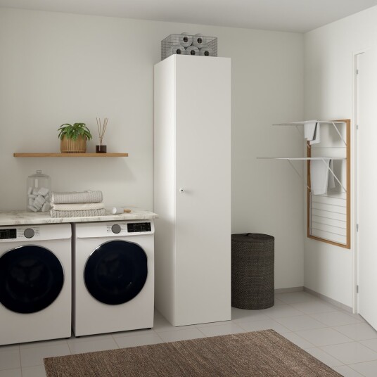 LIND NEST GARDEROBESKAP 50X220X60CM HVIT