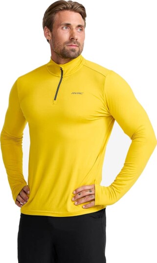 Revolutionrace Impulse Half zip Top Herre Mango Mint L Herre Overdeler Langermede skjorter