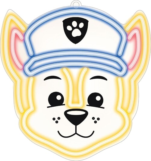 Hengende Neon Led Paw Patrol På Plexiglass   Chase