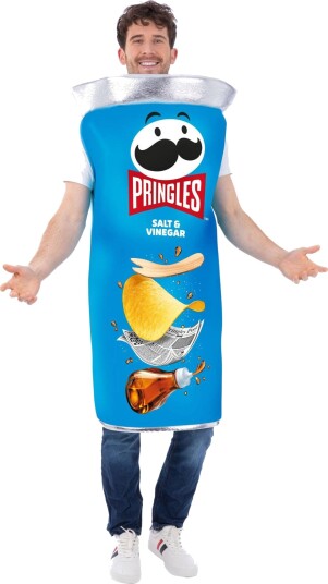 Smiffys Pringles Salt & Vinegar Boks Unisex Kostyme Onesize