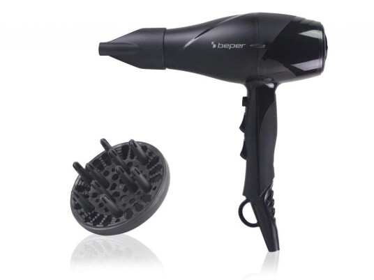 Beper P301ASC002 Hårtørrer 2000W 2 Hastigheter 3 Temperaturnivåer Sort Beper P301ASC002 Hårtørrer 2000W 2 Hastigheter 3 Temperaturnivåer Sort