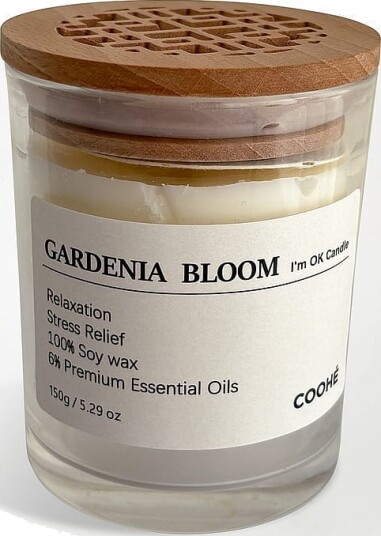 I'M OK Soy Wax Aroma Candle Gardenia Bloom 150 g I'M OK Soy Wax Aroma Candle Gardenia Bloom 150 g