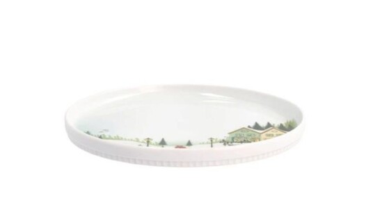 Pillivuyt - Vinter tallerken flat rett kant 20 cm Ildfast porselen hvit