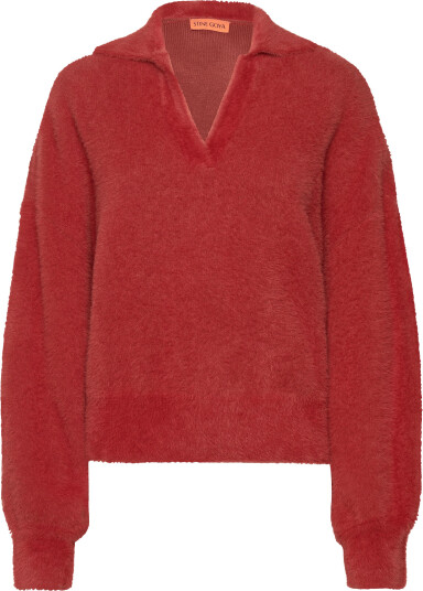 STINE GOYA | Long Sleeve V Neckline Collar Jumpe | M