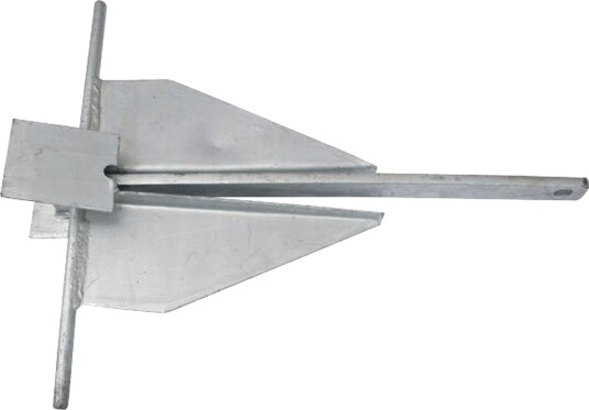 Anker Danforth type HDG Galvanisert 3 kg