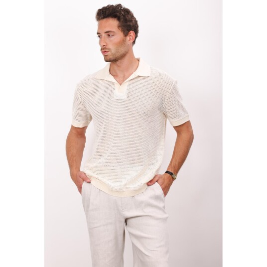 Elie Pique Cream S Structure pique