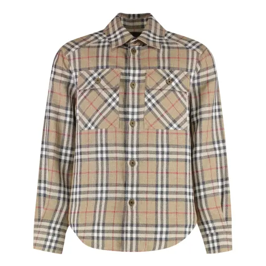 Burberry Herre Skjorter Beige M Burberry Herre Skjorter Beige M