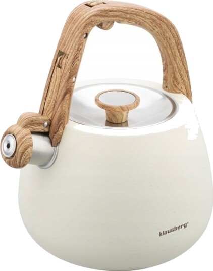 Stålkoppkoker Med Fløyte 2,5L Klausberg Kb 7775 Stålkoppkoker Med Fløyte 2,5L Klausberg Kb 7775