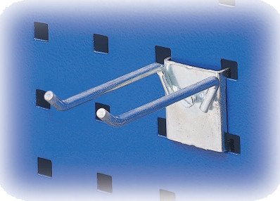 GBP 357249005 Dobbeltkrok Ø 5 mm 64 x 11 mm, 5-pakning, Garasjeinnredning & oppbevaring