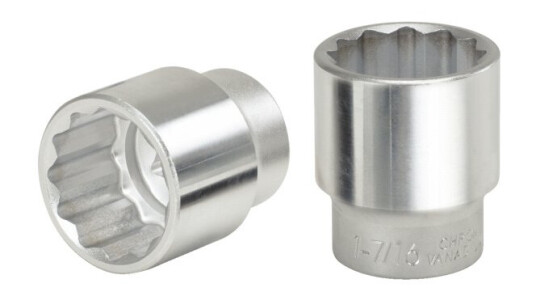 Ks Tools 911.4114, Stikkontakt, 3/4", 1 Hoder, Kromvanadiumstål, Din 3120, Iso 1174, Din 3124, Iso 2725, 5 Cm