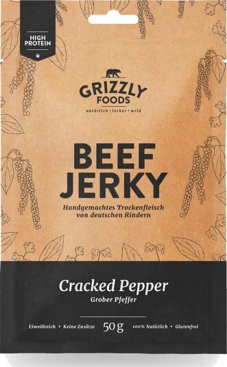 Beef Jerky Cracked Pepper – 50 g Beef Jerky Cracked Pepper – 50 g