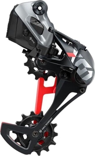 SRAM Eagle X01 AXS 12 Speed Bakgir 52T Grå/Rød SRAM Eagle X01 AXS 12 Speed Bakgir 52T Grå/Rød