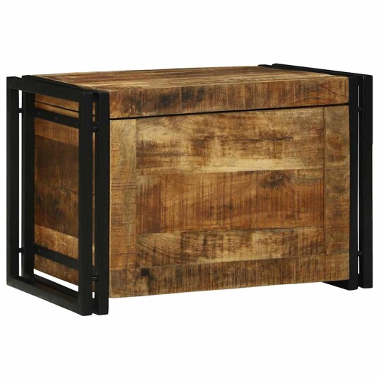 Oppbevaringsboks 60 x 40 x 41 cm Solid Grovt Tre Mango Oppbevaringsboks 60 x 40 x 41 cm Solid Grovt Tre Mango