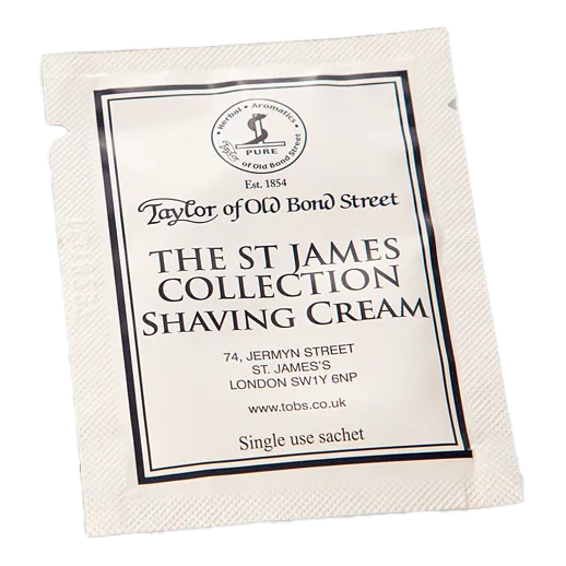 Taylor of Old Bond Street barberkrem vareprøve St. James Taylor of Old Bond Street barberkrem vareprøve St. James