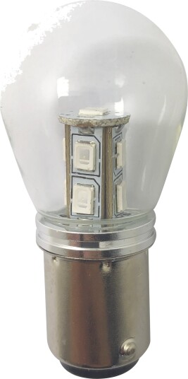 1852 LED lanternepære BAY15D Ø25x48 mm 10-36V 1,2/15W grønn